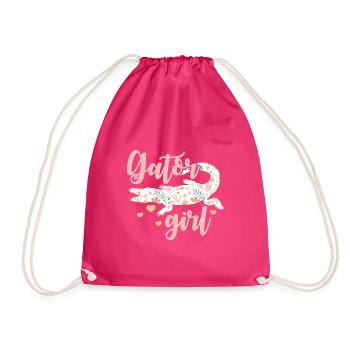 Gator Girl | Alligator - Turnbeutel - Fuchsia - Vorne
