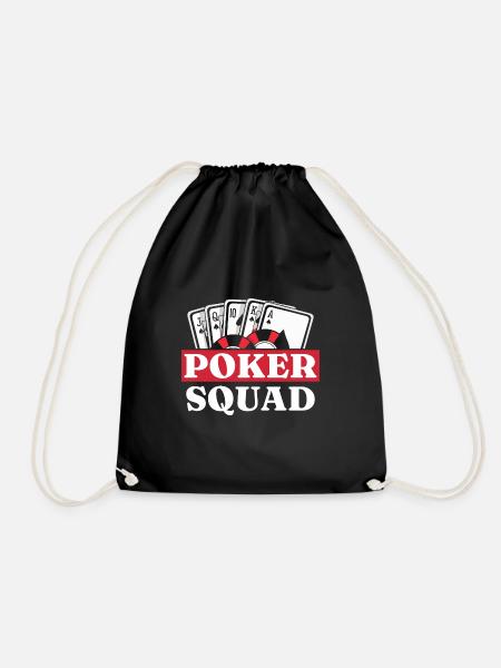 Poker Pokerspielern Pokern - Turnbeutel - Schwarz