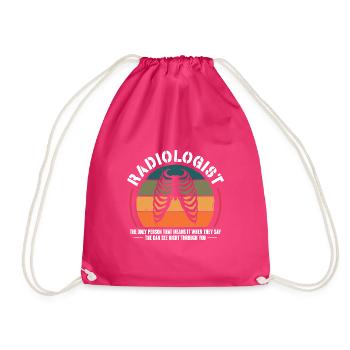 radiologue ils peuvent voir à travers vous Design - Sac de sport léger - fuchsia - Devant