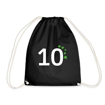 10 - Turnbeutel - Schwarz - Vorne