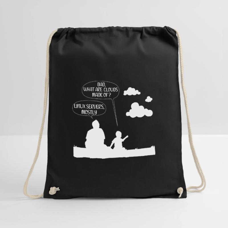 Clouds are mostly made of linux server Geschenk Turnbeutel