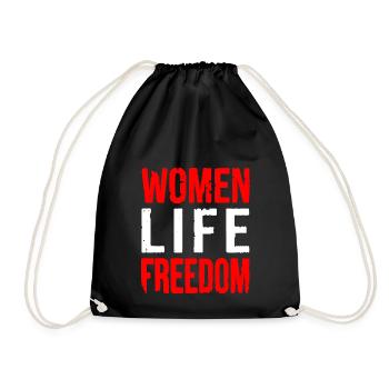 Women life freedom - Sac de sport léger - noir - Devant