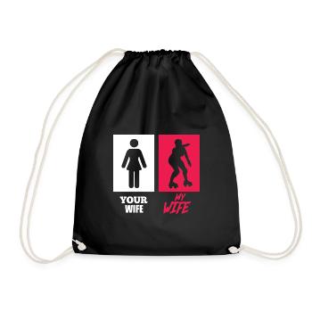 Your Wife My Wife skater - Turnbeutel - Schwarz - Vorne