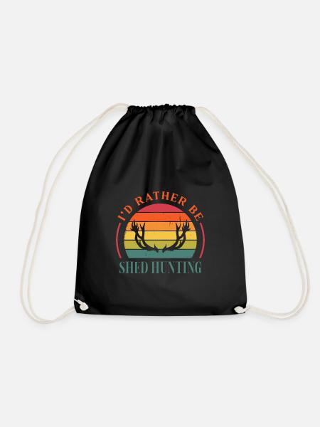 Je préférerais être Shed Hunting Archer Hunter - Sac de sport léger - noir