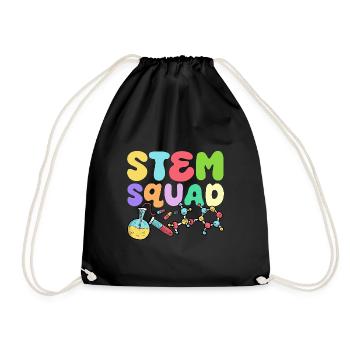 Stem Squad Special Education Sped Teacher - Drawstring Bag - black - Front