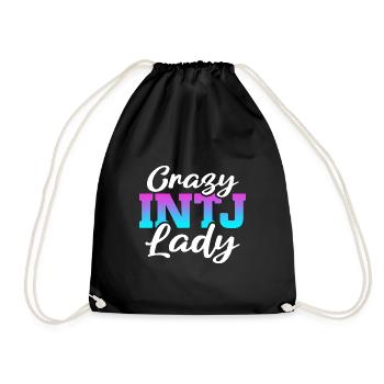 Crazy INTJ Lady Introvertie Personnalité - Sac de sport léger - noir - Devant