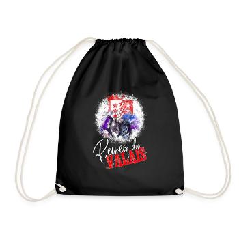 Vache d'hérens, eringer, drapeau du Valais - Sac de sport léger - noir - Devant