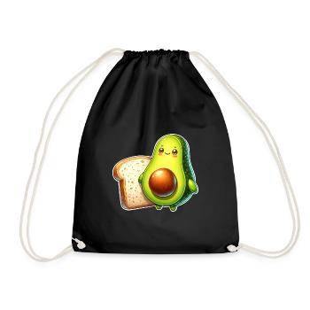 Avocado Toast - Turnbeutel - Schwarz - Vorne