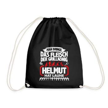 HELMUT - Grill - Turnbeutel - Schwarz - Vorne