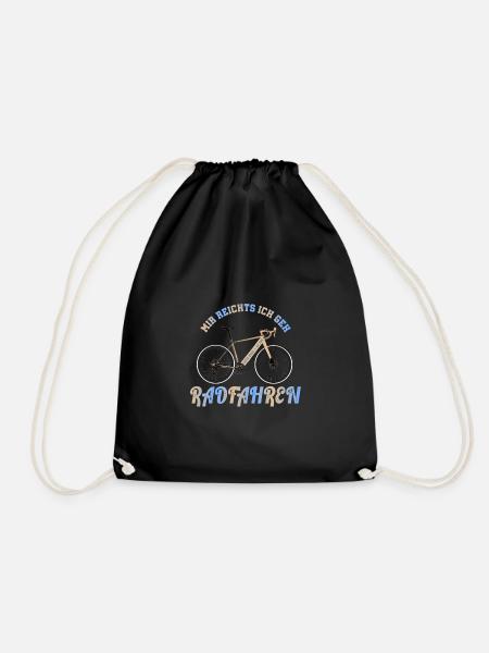 Mir reichts ich geh Radfahren - Fahrrad Rennrad - Turnbeutel - Schwarz