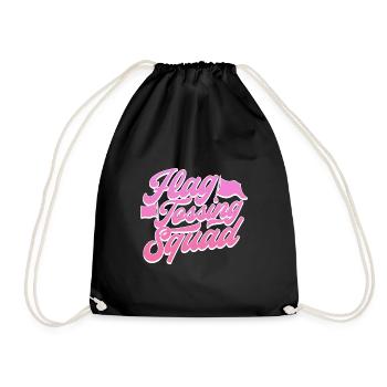 Flag Tossing Squad - Drawstring Bag - black - Front
