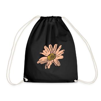 Flower Pastel Flower Flowers Pastel Flowers - Drawstring Bag - black - Front