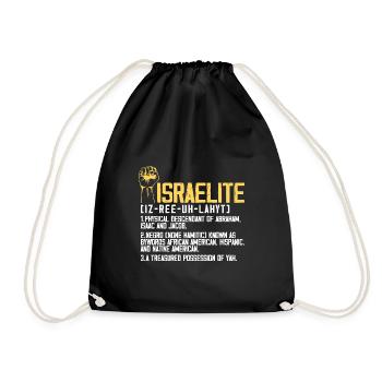 Israelite Meaning - Drawstring Bag - black - Front