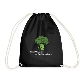 Peut-être que le brocoli ne vous aime pas non plus - Sac de sport léger - noir - Devant