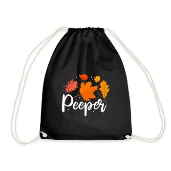 Peeper feuilles d’automne collecte feuille peeping - Sac de sport léger - noir - Devant