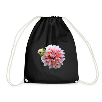 Flower Pink Pink Flower Flowers Pink Pink Flowers - Drawstring Bag - black - Front