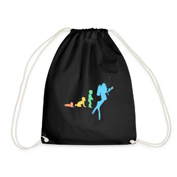 Evolution Diver - Turnbeutel - Schwarz - Vorne