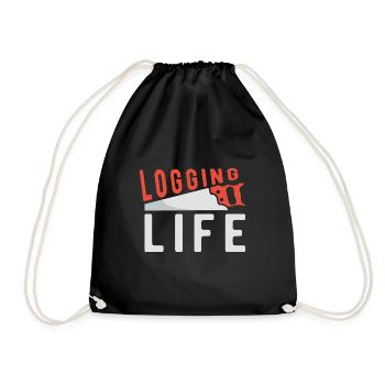 Bûcheron Bûcheron Tronçonneuse - Sac de sport léger - noir - Devant