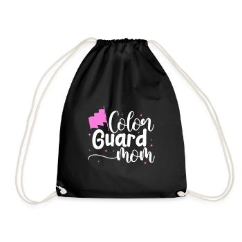 Color Guard Mom Design pour une danseuse militaire - Sac de sport léger - noir - Devant