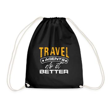 Les agents de voyages s’en sortent mieux pour planifier leurs vacances - Sac de sport léger - noir - Devant