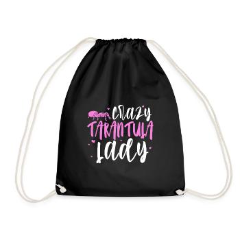 Tarantula Girl - Spider Arachnid Lover Tarantula - Drawstring Bag - black - Front