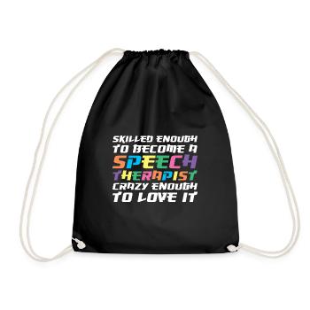 Orthophoniste Orthophonie Orthophonie - Sac de sport léger - noir - Devant