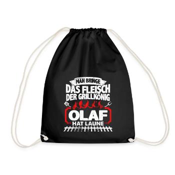 OLAF - Grill - Turnbeutel - Schwarz - Vorne
