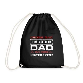Coding Dad like a regular dad but CPTastic - Turnbeutel - Schwarz - Vorne