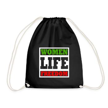 Women life freedom - Sac de sport léger - noir - Devant