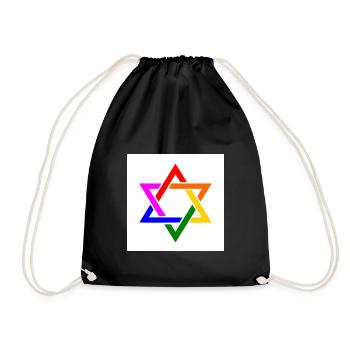 Israel lgbt drapeau - Sac de sport léger - noir - Devant