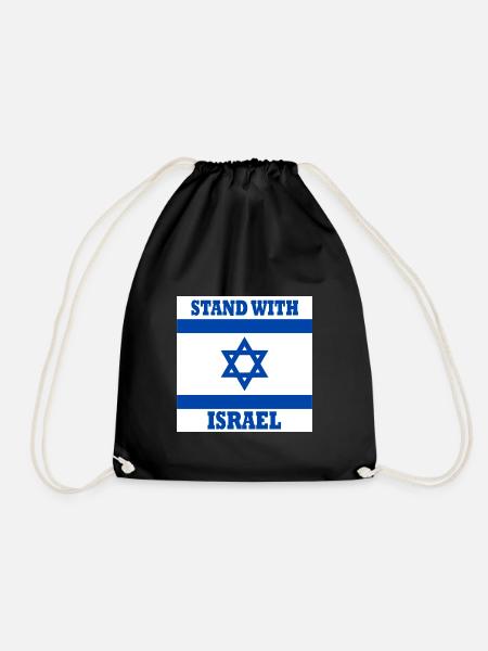 Stand with israel - Turnbeutel - Schwarz