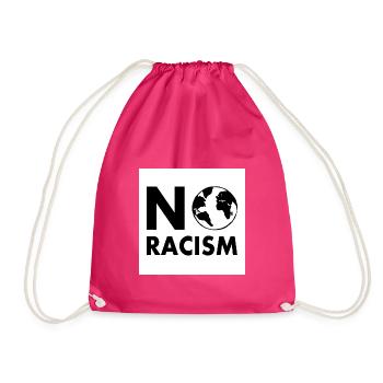 No racism - Turnbeutel - Fuchsia - Vorne