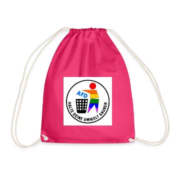 Gardez votre environnement propre - FCK AfD - Sac de sport léger - fuchsia - Devant