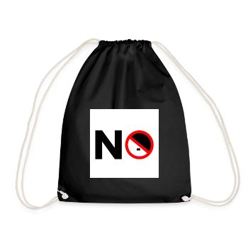 To the right - Drawstring Bag - black - Front