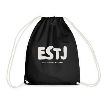 ESTJ MBTI Type de personnalité Extraverti - Sac de sport léger - noir - Devant