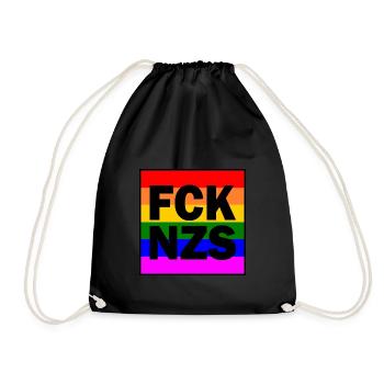 Fck nzs - Drawstring Bag - black - Front