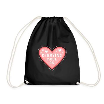 carrying mode on Design for a surrogate mother - Turnbeutel - Schwarz - Vorne