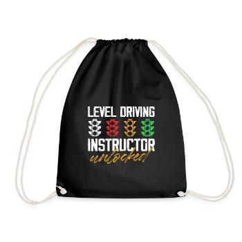 Niveau Instructeur de conduite débloqué Design - Sac de sport léger - noir - Devant