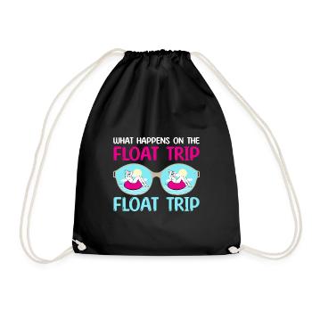 what happens on the float trip Design - Turnbeutel - Schwarz - Vorne