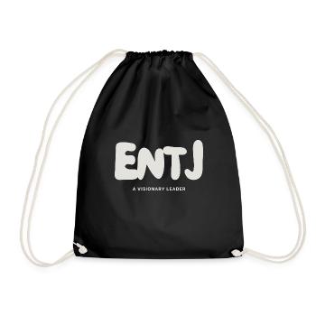 ENTJ MBTI Myers Briggs Persönlichkeit Extrovertiert - Turnbeutel - Schwarz - Vorne