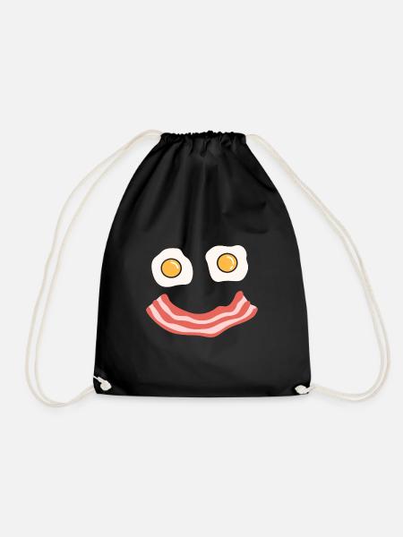 egg bacon Design for a funny designs lovers and - Turnbeutel - Schwarz
