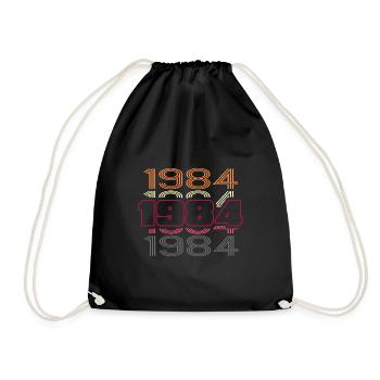 1984 anniversaire meilleure soirée disco rétro - Sac de sport léger - noir - Devant