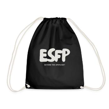 ESFP Myers Briggs MBTI Extrovertierte Persönlichkeit - Turnbeutel - Schwarz - Vorne