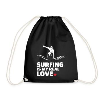J’adore surfer - Sac de sport léger - noir - Devant