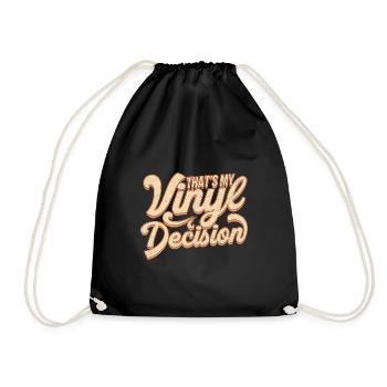 C’est ma décision vinyle - Vinyl Collector Record - Sac de sport léger - noir - Devant