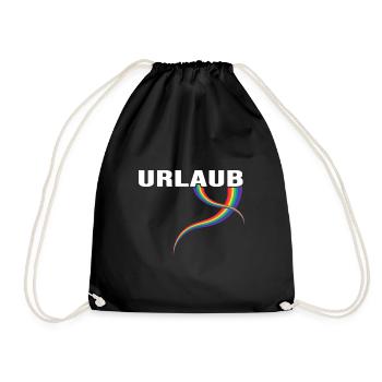 Holiday Rainbow Destination - Drawstring Bag - black - Front