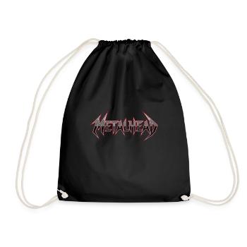 Metalhead Heavy Metal Rock Metalcore - Turnbeutel - Schwarz - Vorne