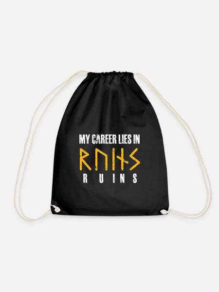 my career lies in rash ruins Design - Turnbeutel - Schwarz