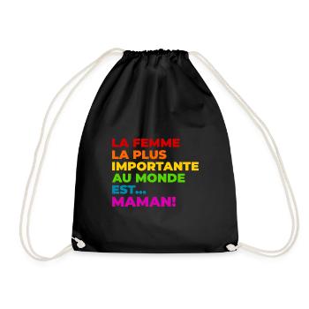 Maman - Sac de sport léger - noir - Devant