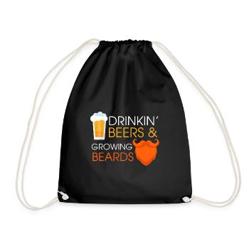 boire des bières et faire pousser la barbe Concevoir pour un - Sac de sport léger - noir - Devant